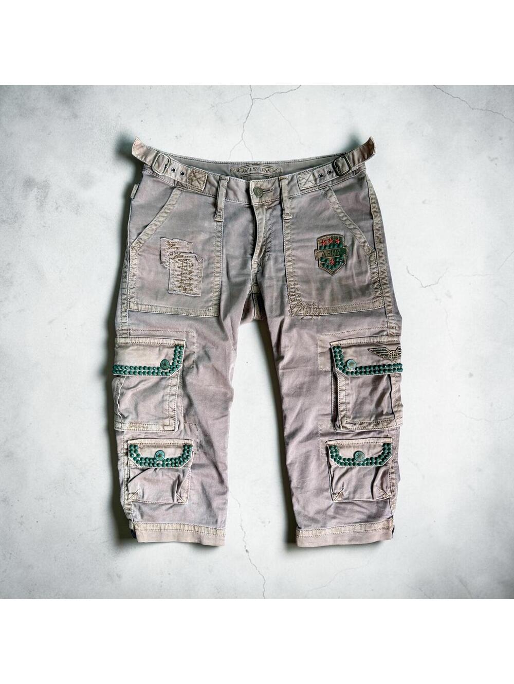 Vintage Robin’s Jean McBling Era Cargo Capris Pants Size 24